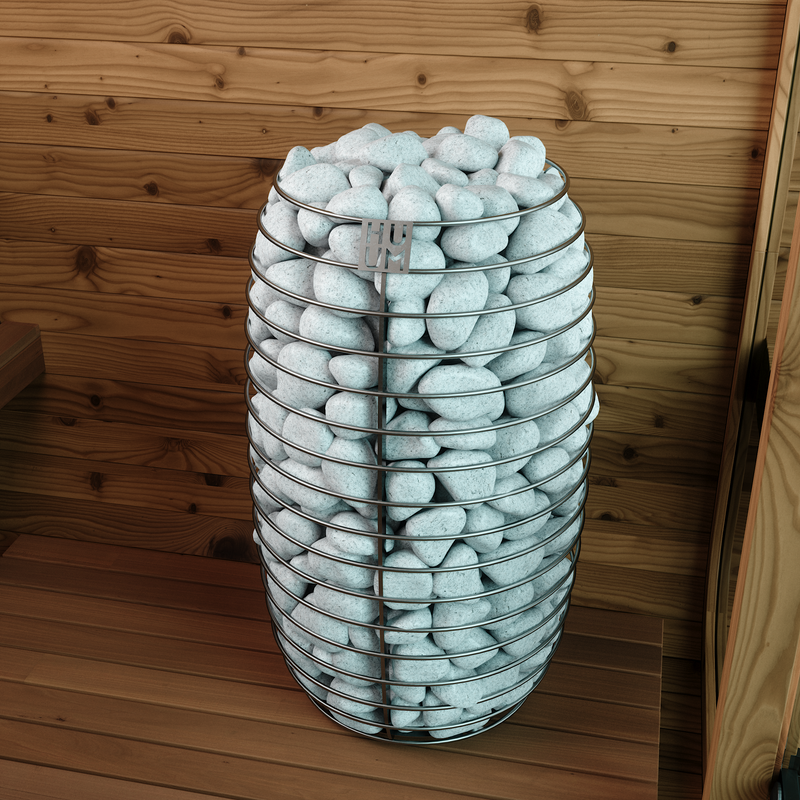 Thermory Sauna Squared, No. 40, 6-Person, Terrance &amp; Window