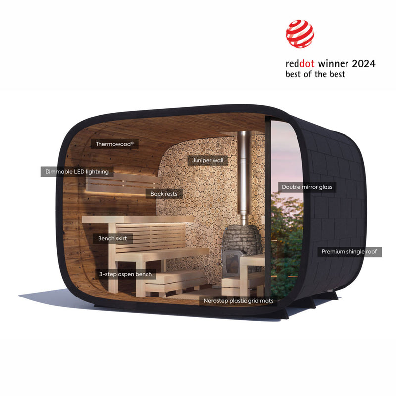 Round Cube Single DIY Sauna kit