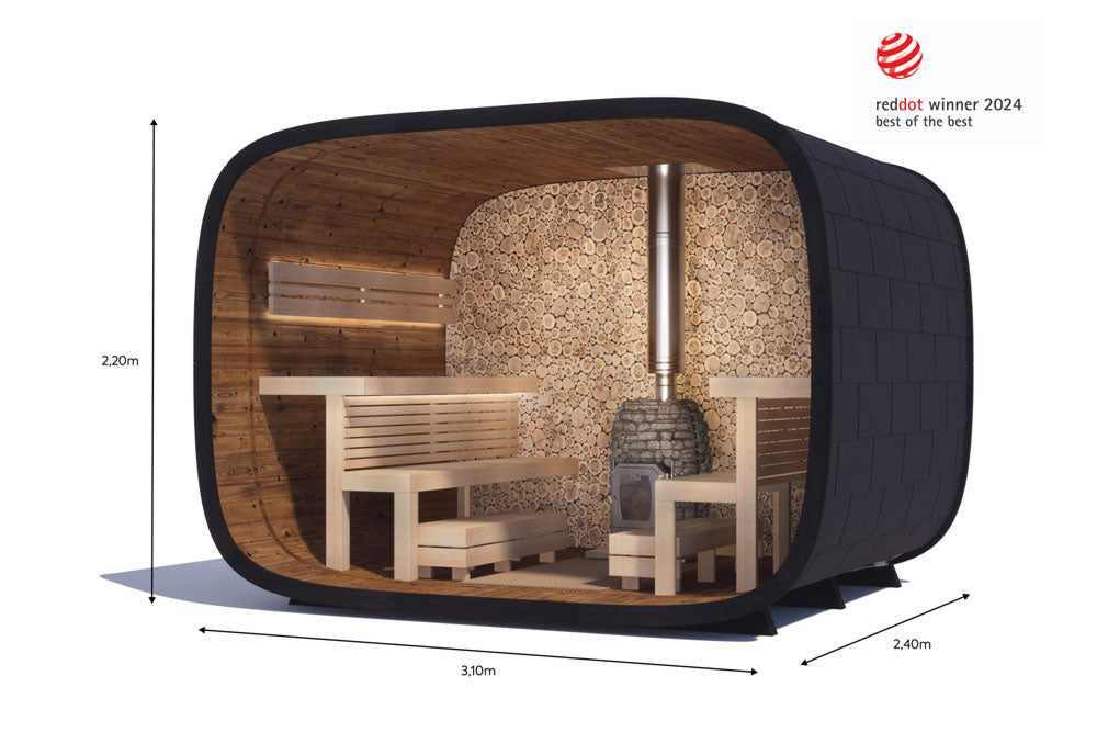 Round Cube Single DIY Sauna kit