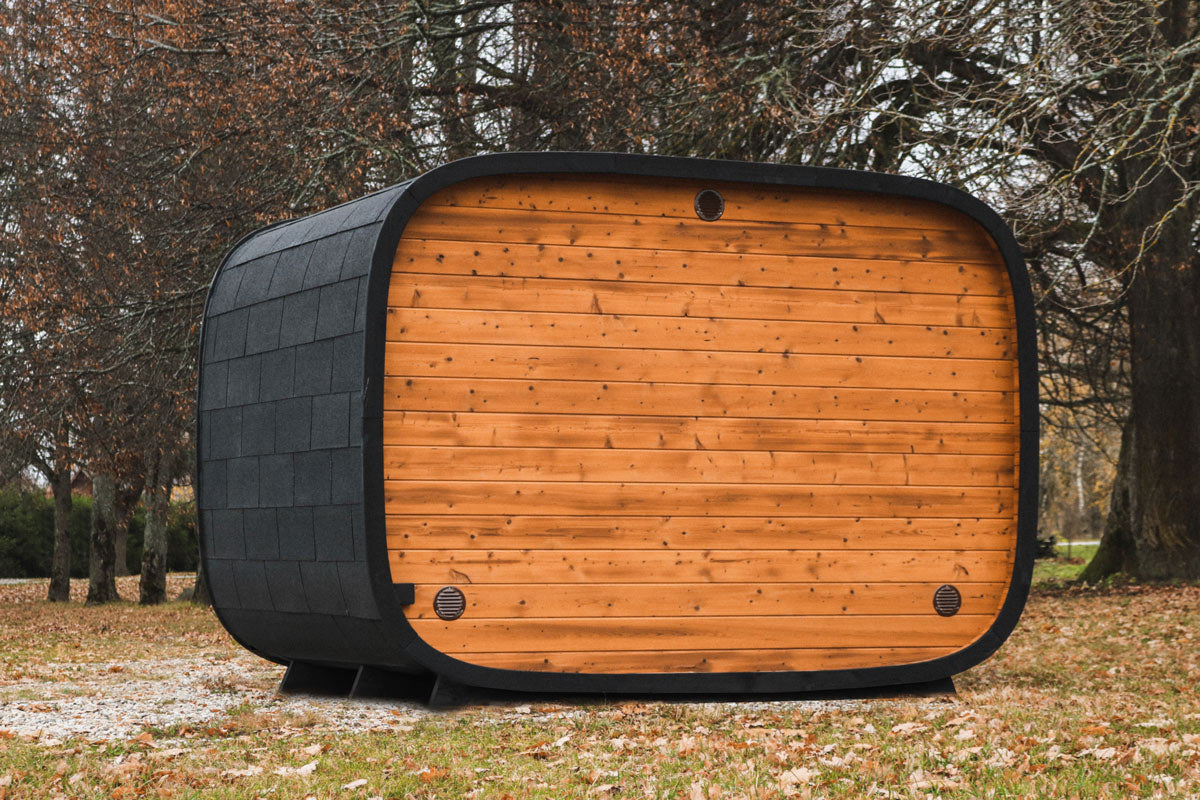 Double Round Cube Sauna