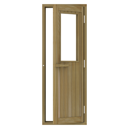 Cedar Half Glass Door 24&quot; x 77&quot;