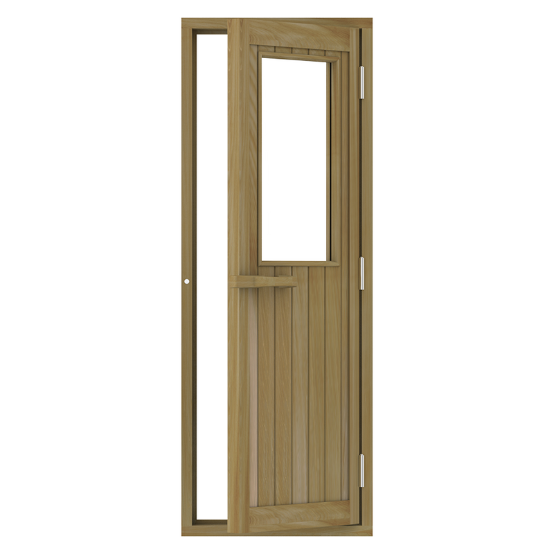 Cedar Half Glass Door 24&quot; x 77&quot;