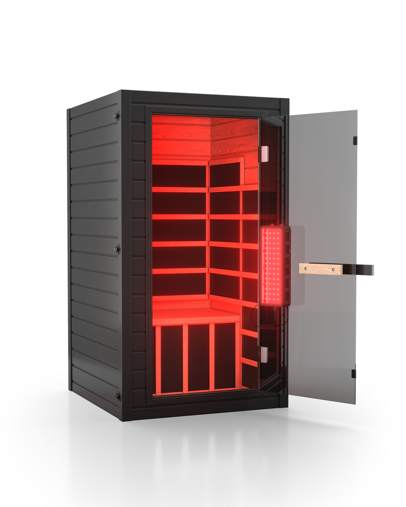 SaunaBox® Solara: 1-Person Full Spectrum Infrared Sauna