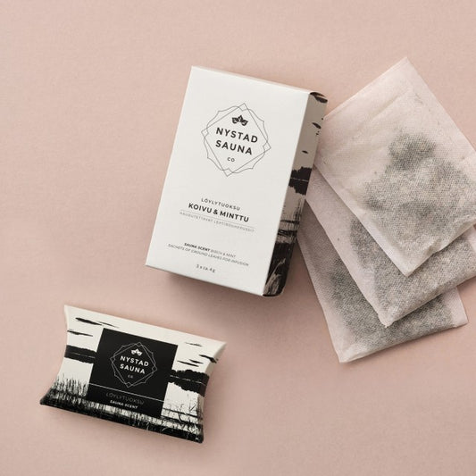 Nystad Sauna Scent Sachet, Birch & Peppermint, 1pk