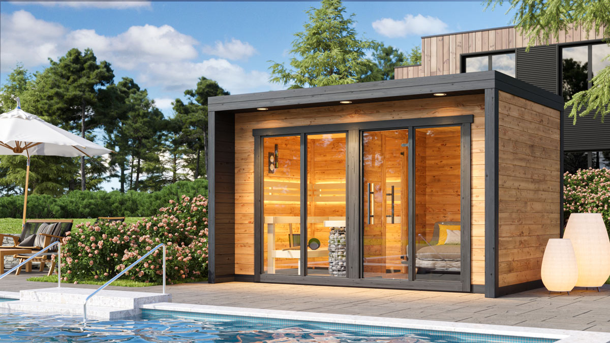 backyard sauna cabin