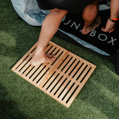 SaunaBox | Bamboo Foldable Sauna Mat - Superior Saunas