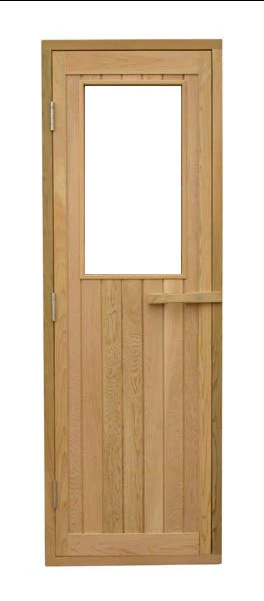 Cedar Half Glass Door 24&quot; x 77&quot;