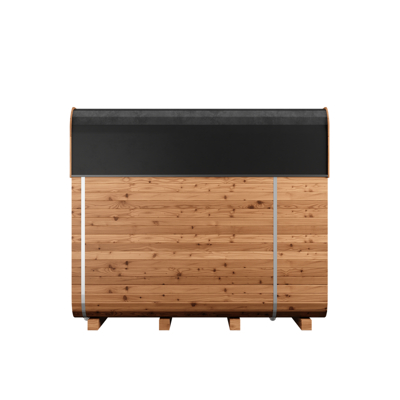 Thermory Sauna Squared, No. 40, 6-Person, Terrance &amp; Window