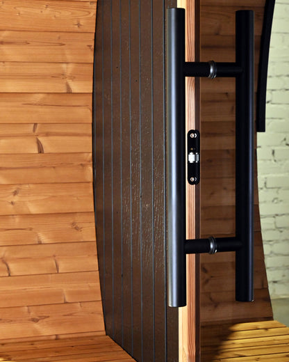 Thermory 4 person Barrel Sauna No. 60 Ignite DIY Kit with window &amp; porch