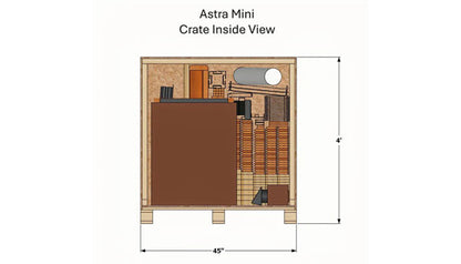 Astra Mini Sauna (6′ x 5′) - Superior Saunas