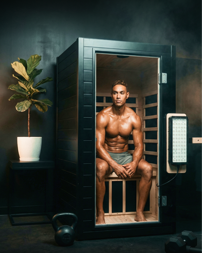 SaunaBox® Solara: 1-Person Full Spectrum Infrared Sauna