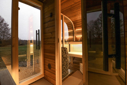 Double Round Cube Sauna