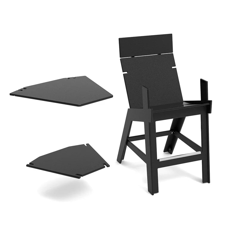 loll Lollygagger Hi-Rise Armless Chair With Bridge 40