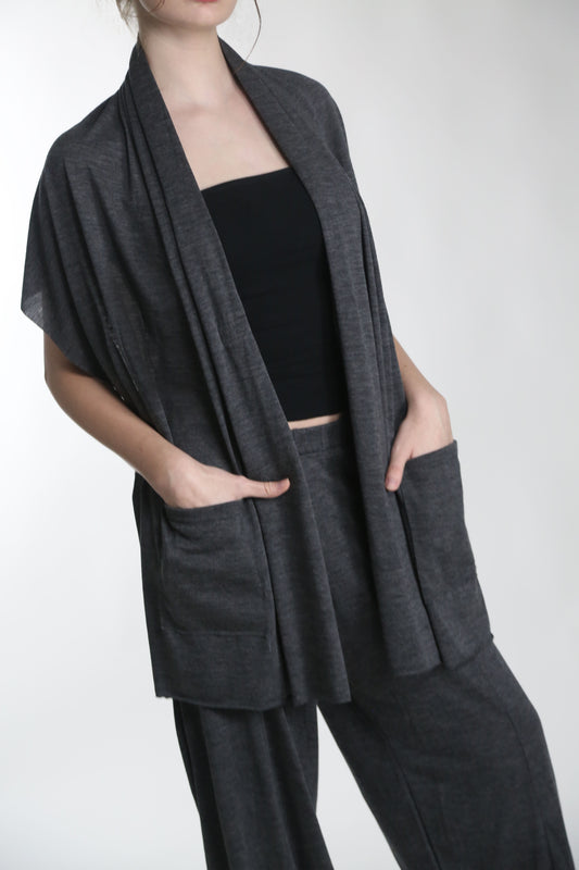 SaunaMekko Merino Wool Pocket Shawl