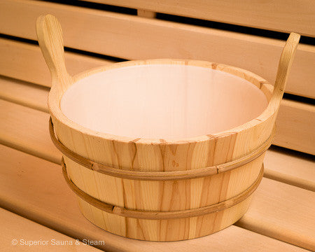 Pine Bucket 2.6 Gallons - Superior Saunas