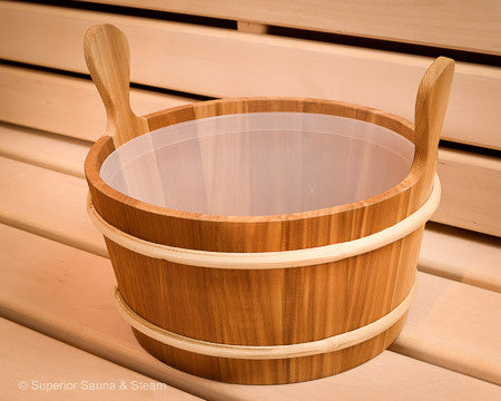 Cedar Bucket  2.6 Gallons - Superior Saunas