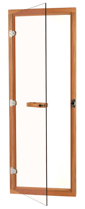 Cedar All Glass Door 24" x 72" - Superior Saunas