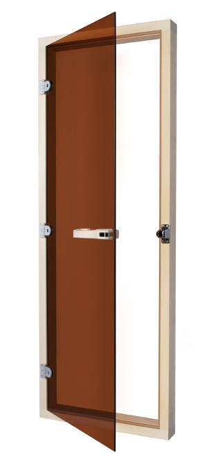 Aspen All Glass Door Bronze Tint 24" x 72" - Superior Saunas