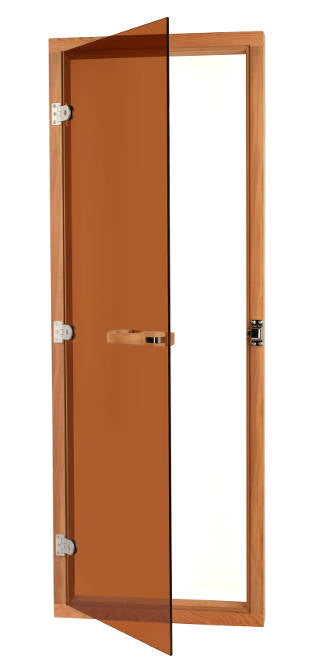Cedar All Glass Door Bronze Tint 24" x 72" - Superior Saunas