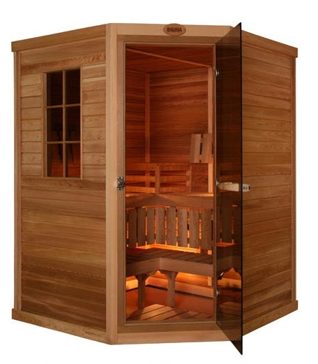 Cedar 3 Person Corner - Superior Saunas