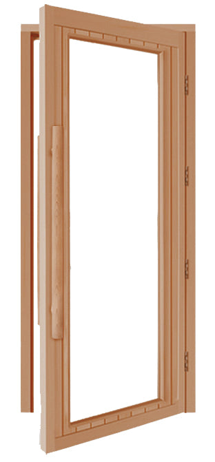 Cedar Full Clear Glass ADA Door 36" Ã— 80" - Superior Saunas
