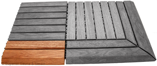 Superior Saunas: Sauna Flooring - Hardwood Flooring Snap Together Edge
