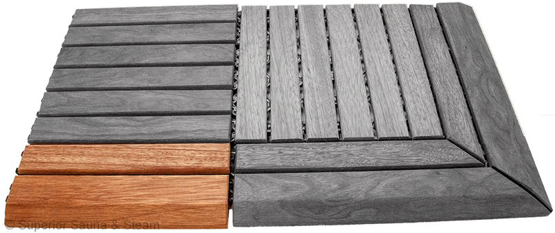 Superior Saunas: Sauna Flooring - Hardwood Flooring Snap Together Edge