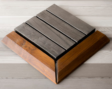 Ipe Floor Tile Corner - Superior Saunas