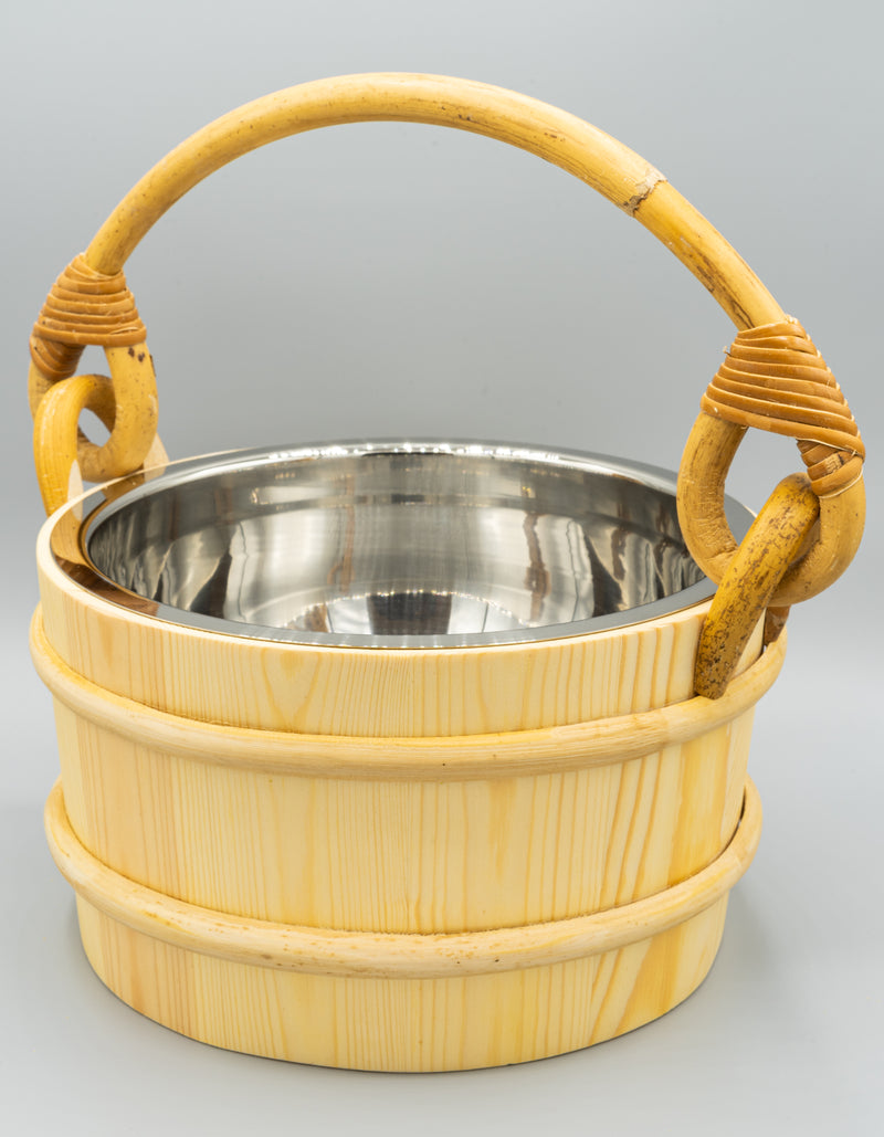 Pine Bucket Stainless Steel 1 Gallon - Superior Saunas