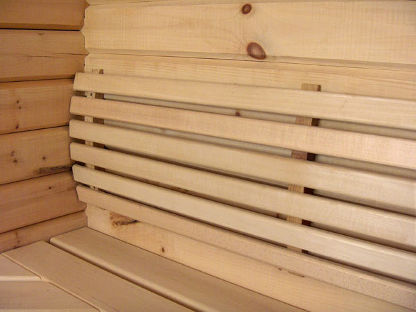 Deluxe Curved Backrest Basswood - Superior Saunas