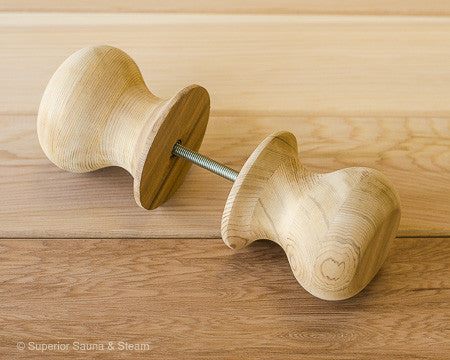 Red Cedar Sauna Door Knobs - Superior Saunas