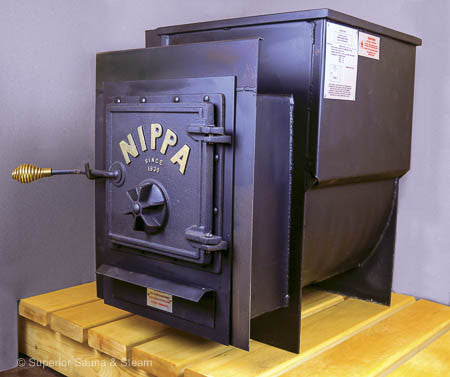 Nippa WB-22 Wood Stove with Firing Extension - Superior Saunas