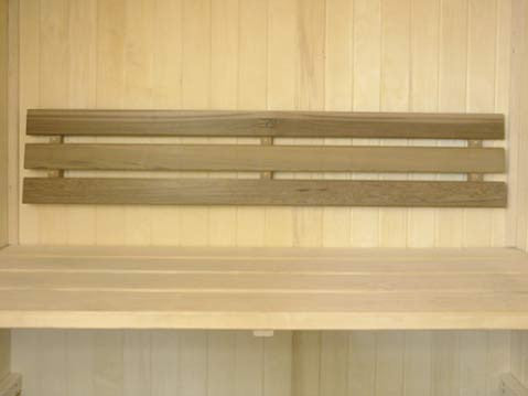 Standard Backrest Red Cedar - Superior Saunas