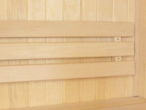 Standard Backrest Basswood - Superior Saunas