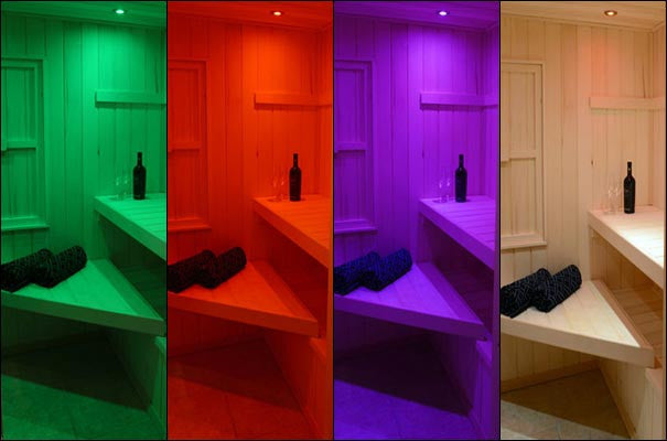 Sauna Chrome Color LED Recessed Light Kit - Superior Saunas