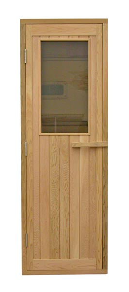 Cedar Half Glass Door 24&quot; x 77&quot; - Superior Saunas