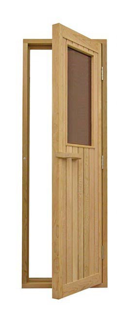 Cedar Half Glass Door 24" x 77" - Superior Saunas